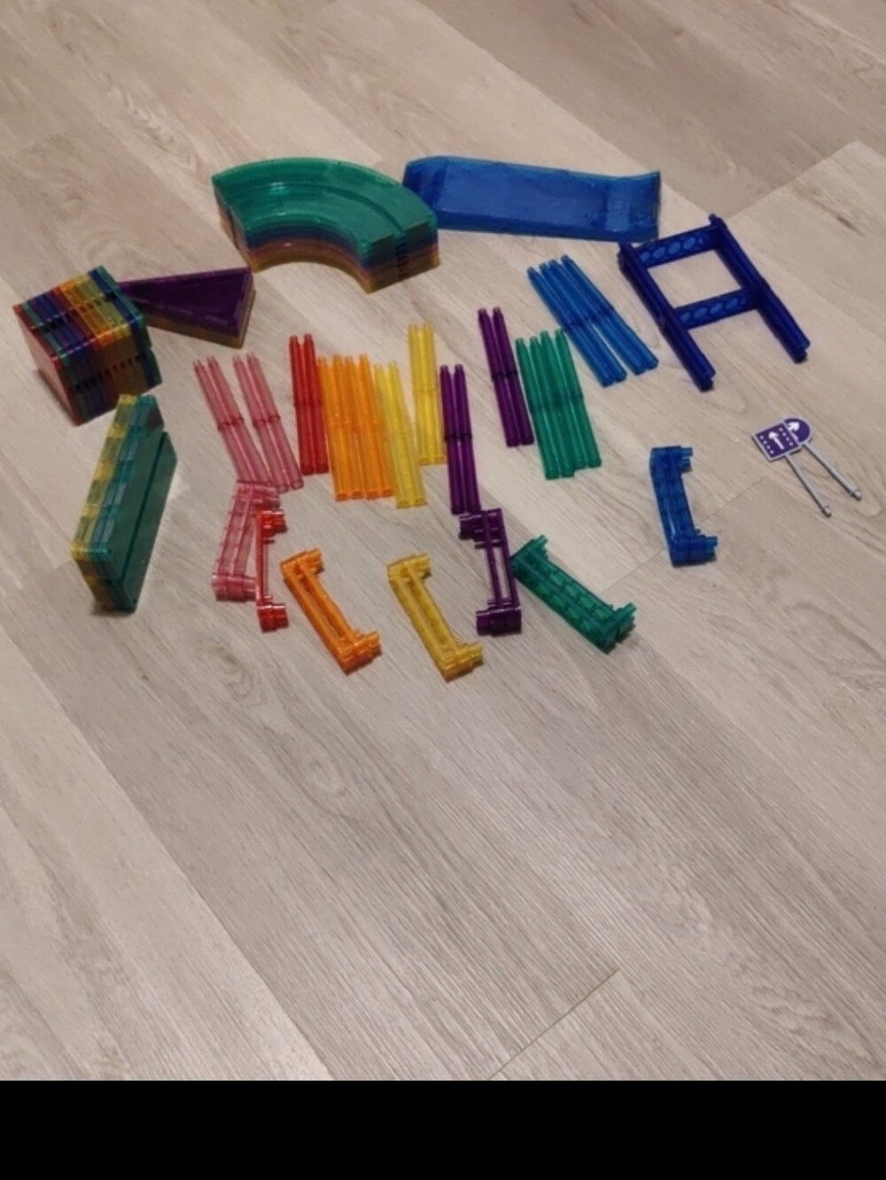 Picasso Magnetic Tiles 77pc Track Building Block Tiles Toy Educational Y2K Retro